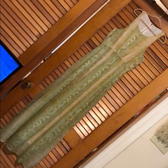 Green/Yellow ‘scaled’ dress - Picture 2 of 7